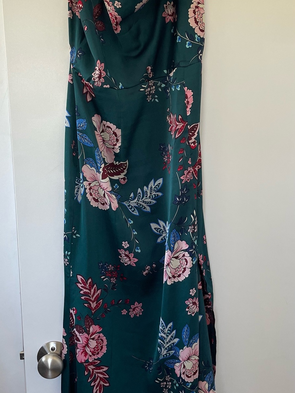 Floral Green Maxi Skirt - Elegant Women's Skirt